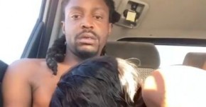 Outside Daytime Car Action Brown skin Funsize Barbie Showing off her Super Sloppy Dick Suckin Wifey Head Game Deepthroat vomitin