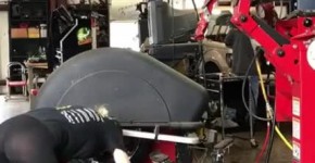 Blonde girl with nice ass in leggings working at job, yiseds