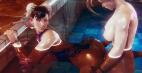 Futa - Street Fighter - Cammy fucks Chun Li - 3D Porn, Hasamus