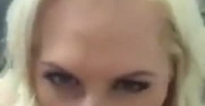 Who is she? Gorgeus MILF blonde amateur blowjob, Oleopalt