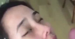 asian teen facial cumshot, songitou