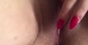 adult woman fondles her shaved pussy, barmasaa