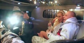 Intense groupie in a limousine , Burdetty
