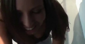 amateur girl makes blowjob cumshot on the balcony, greentod