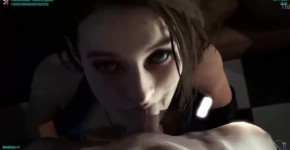 Jill Valentine Sucks A Big Umbrella Cock, Zanasy