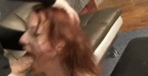 Sexy Redheaded Dirtbag Chastity Mae Getting Her Face Fucked Hard, Friramanus