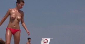 Topless Beach Babe with Beautifully Pert Boobs and Deliciously Firm Ass Gets Frustrated on the Phone, uloused
