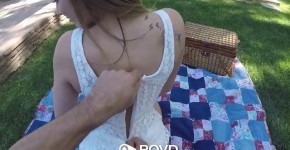 POVD Sexy backyard picnic fuck with Sydney Cole, Iellys