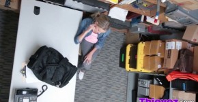 Amazing blonde babe was fucked in the managers office for shoplifting, HoeRiley9