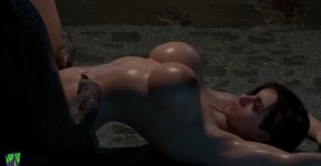 Jill Valentine with Perfect Tits Fucks Big Monster, itendes