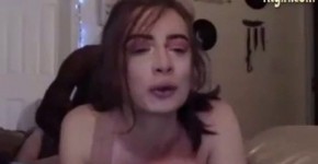 White cute tgirl taking BBC, Usoker