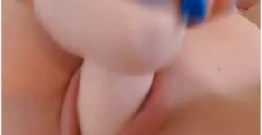 ADorable Pregnant Blonde Closeups and Dildo Fucking, brendaknows
