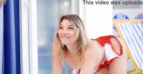 Trans lifeguard Emma Rose anal fucks guy, edinten