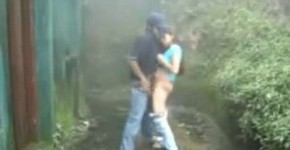British Indian couple fuck in rain storm at hill station, beingaslut
