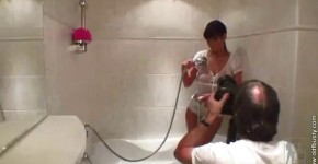 beautiful brunette in the bathroom with big tits Ala Passtel, Saxell