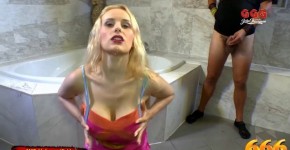 Extreme Piss Lover Angel Wicky gets her Big Tits wet - 666 Bukkake, Qamaka