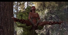3D Savannah Queen suffering to fuck with big ogre, which has a big cock head, Vayasuoh