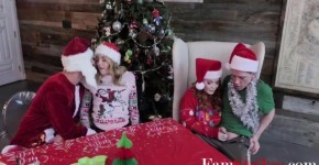A Very Christmasy Family Gangbang- Charlotte Sins, Summer Hart, Paytoni