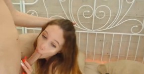 Skinny Chick Sucked Bf Cock, CumsCams69