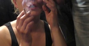 Smoke 2 cigarettes and BlowJob during time cumshot on my mouth with cigaret, LiquidBabe