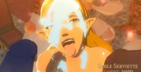 3D Hentai Legend of Zelda Breath of the Wild and Link, dengath