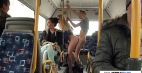 Horny-ass Russian Couple Putting on a Sex Show in the Public Bus - Lindsey Olsen, Mahali421