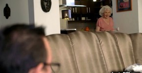 Hot male helper Rob helps her granny neighbor Norma B with her chores tand offers him to help her satisfies her sexual desires b