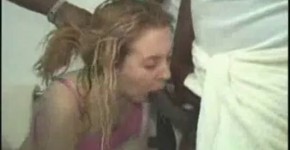Ghetto white girl takes on Gangsta dicks. and gets creampied, Wingarr
