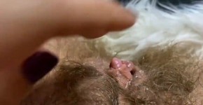 Huge erected clitoris fucking vagina deep inside big orgasm, sondim