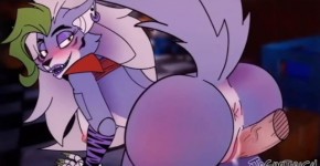 Roxanne Wolf RECOPILACIÓN de Vídeos y Animaciones PORNO de FNAF SECURITY BREACH (Roxy sexo Furry), lisente