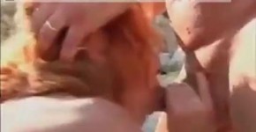 Ginger MILF Leslie Fucked On Public beach voyeur, oke313dun