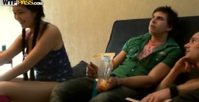 College Fuck Parties Wild Brunette girl fuck before the orgasm, assworktogether