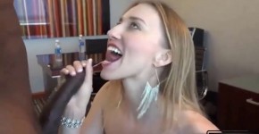 Striking Blonde Babe Gets Sexually Fulfilled By A Black Stud ep1, july33maddy