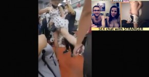 Women Fight in Train, Upskirt no Panties, sengedatit