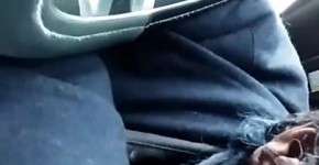 Deepthroat gumjob in car with cum swallowed throatpie, Genetan