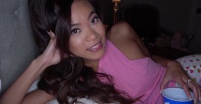 Hot Asian Sister Fucks Big Dick Brother in Pillow Fort, Kirs6ty