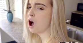 Sexy blonde small tits stepsister Lexi Lore ate huge dick for a breakfast, enteda