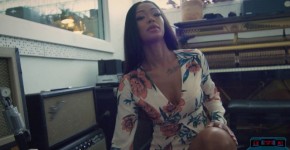Big booty ebony Playboy model Harley Dean shows off everything in a studio, xdreamz93
