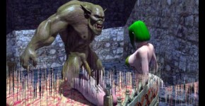 3D anime Orc fucking busty Elf, Grabber5