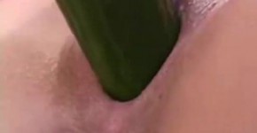 Toying my ass and pussy with cucumber, Fredricas