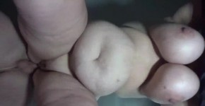 Bbw wife fucked from behind view from below...huge swinging tits....make this go viral, Unnyako