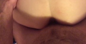 POV deep fuck from behind with cumshot over ass, bladezeta