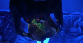 Nikkisims Black Light Body Paint Wmvlewd Showing Off My Tits HD, cestofisti