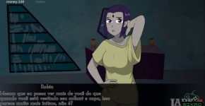 teen titans raven hentai ep 15 Olhando a Bunda e Peitos de Raven sobre a camiseta pequena, ishontofa