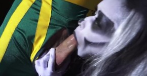 Naughty Chick Skin Diamond With Body Paint Gives A Sloppy Bj Esperanza Gomez, erowerima
