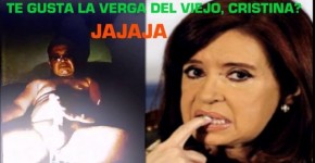 CRISTINA KIRCHNER EXCITADA POR VERGA DE VIEJO. EXTASIS Y EROTISMO, clarob