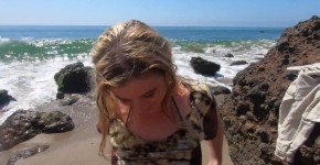 Fucking doggystyle on a public beach (POV) - Erin Electra, Fredrica467