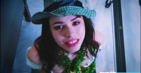 Adorable amateur Lucie Cline sucks dudes big cock and rides it, SaraBigTit