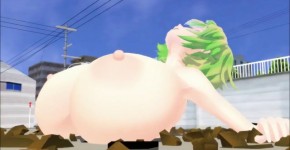 [MMD] Anime Giantess Breast Expansion, ullant