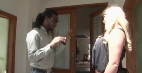 Blonde babe Julie Cash getting banged hard by black stud on the couch, Ccalid